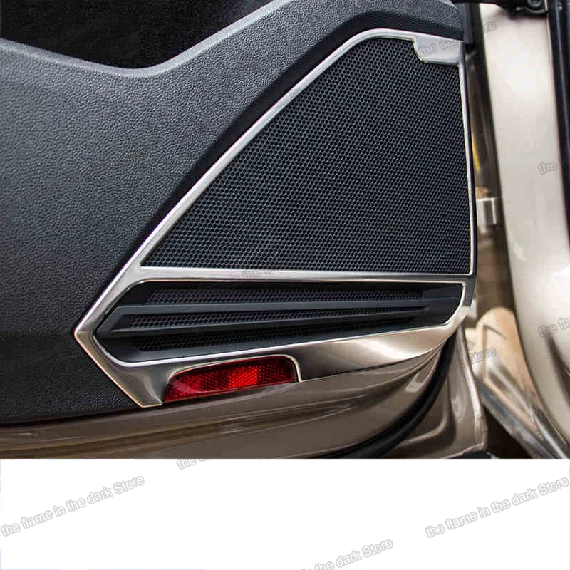 Звуковая отделка автомобильной двери из нержавеющей стали Lsrtw2017 для Volkswagen Tiguan 2017