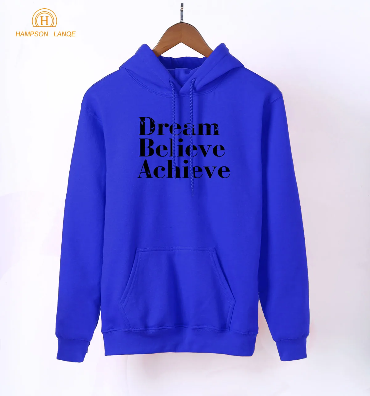 Женские толстовки с капюшоном Dream Believe белые теплые в стиле Харадзюку весна осень