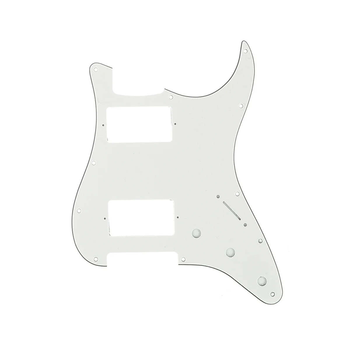 

Musiclily Pro 11 Hole Guitar Strat Pickguard HH for American/Mexican Fender Standard Stratocaster Style, 3Ply Parchment