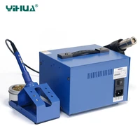 yihua 992d hot air soldering station holder soldering iron station set ferroalloy iron smd blue for soldering free shipping