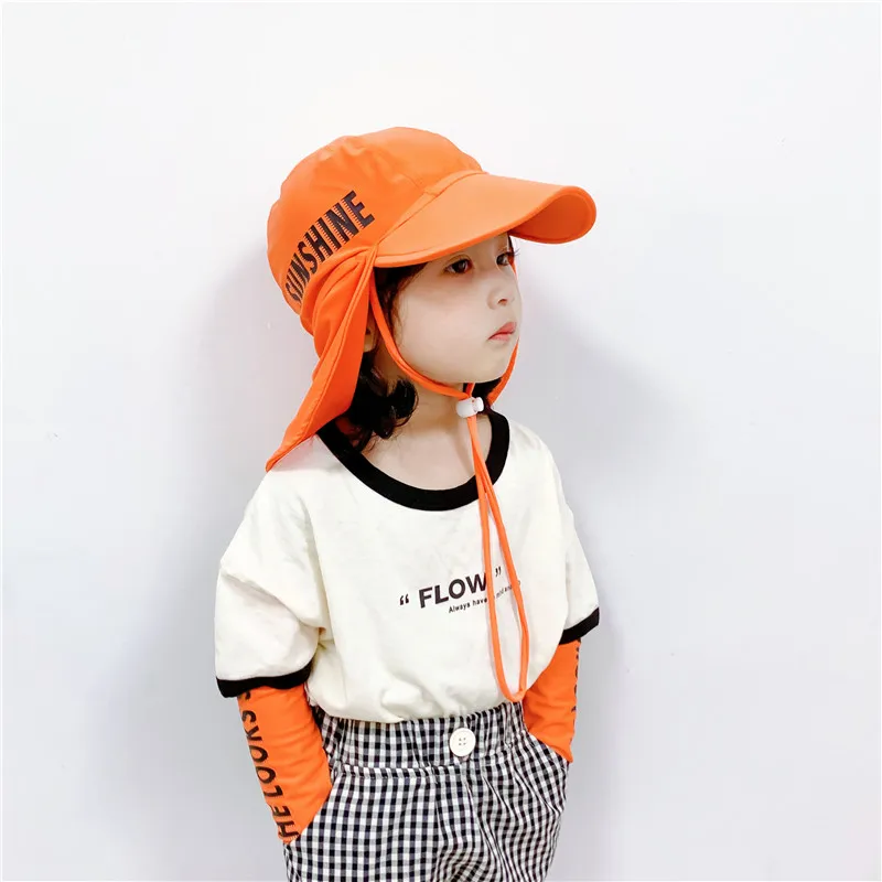 Летняя шляпа для детей и мальчиков солнцезащитная Кепка с защитой от УФ лучей топ