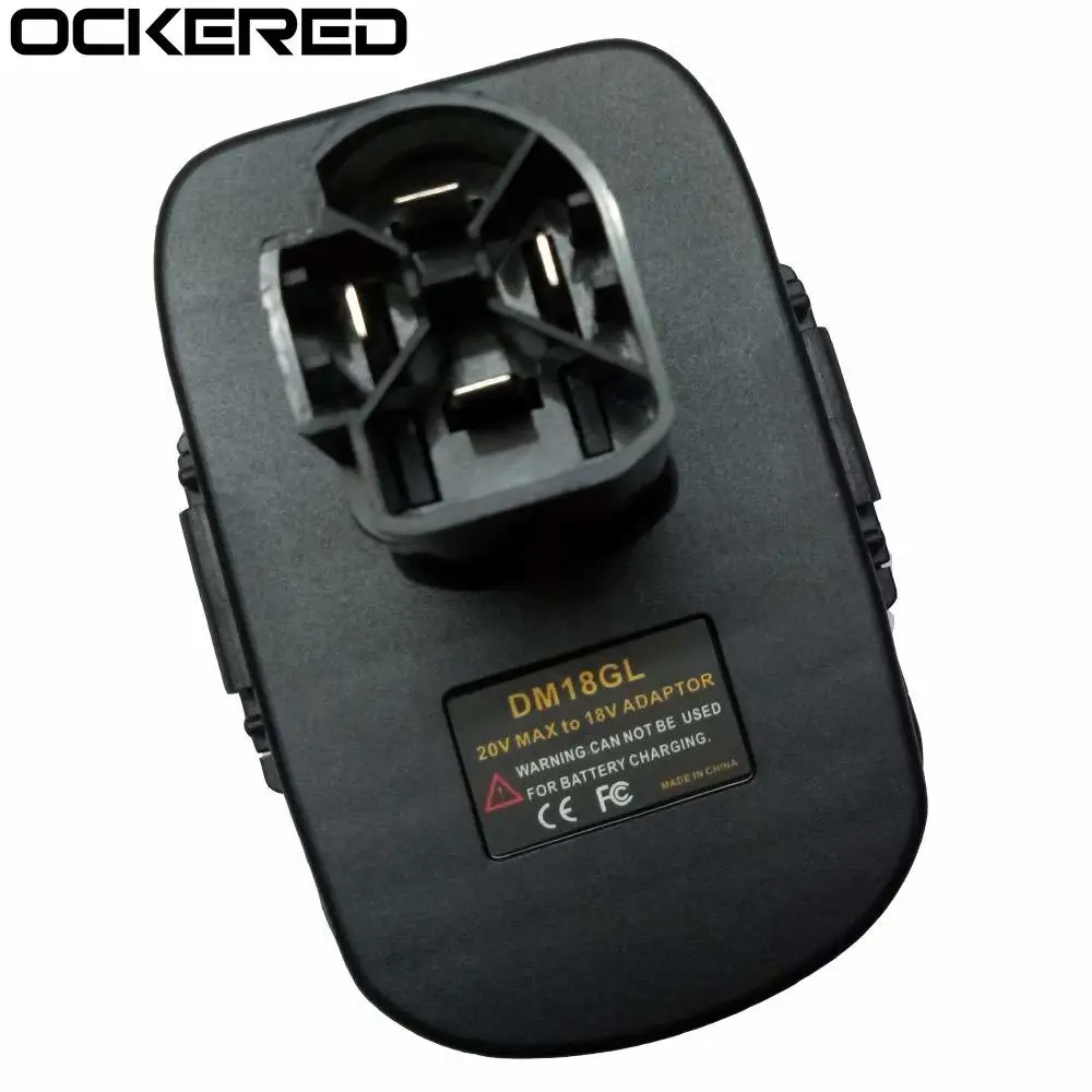 

Ockered DM18GL Adapter Converter For Dewalt Milwaukee 20V Lithium Converted Craftsman 19.2V Lithium Battery Adapter Compatible