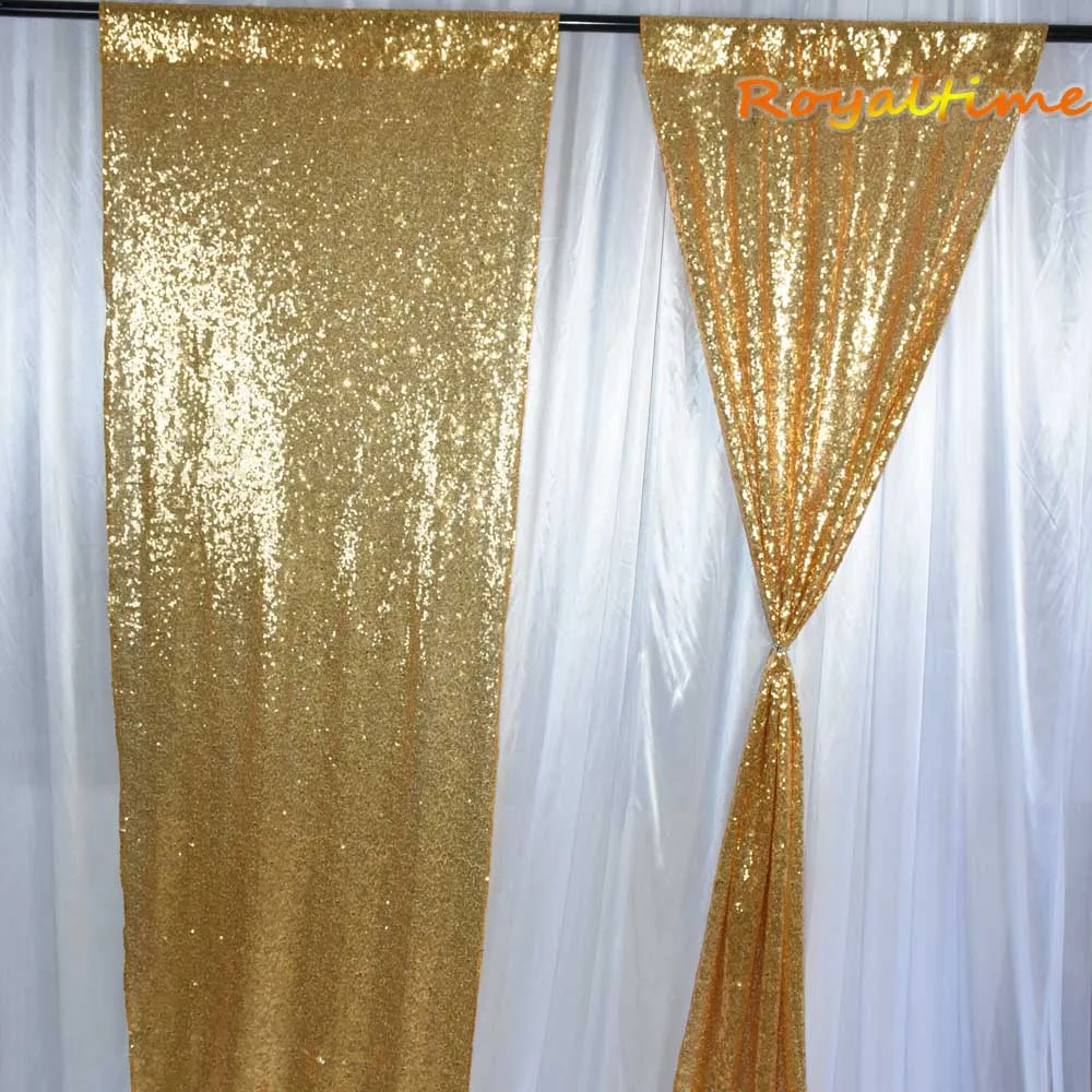 Royaltime фон с пайетками занавеска панель 2x8ft-шампань, блесток фотография Фон занавеска для свадебной вечеринки/занавеска для дома Декор от AliExpress WW