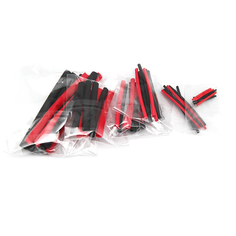 Термоусадочная трубка для электроники черного и красного цвета |