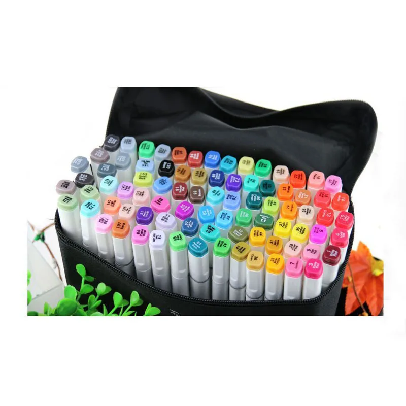 Масляные и спиртовые художественные маркеры 30 60 80 шт./компл.|marker set|colored markers setart |
