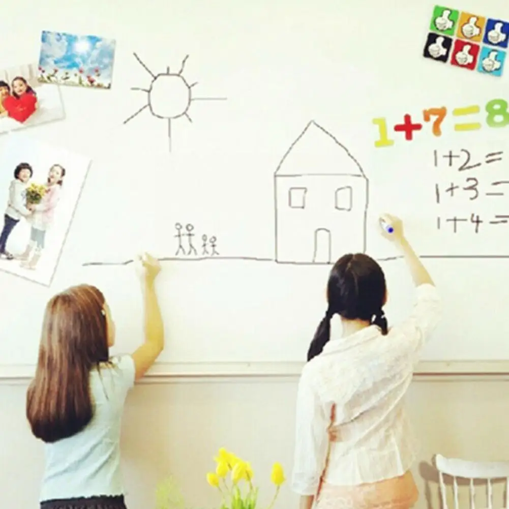 PVC Waterproof Blackboard Sticker Wallpaper Decor Movable Graffiti Wall Kid With Art Chalkboard Board Writing White Pen Sti C8T2 |