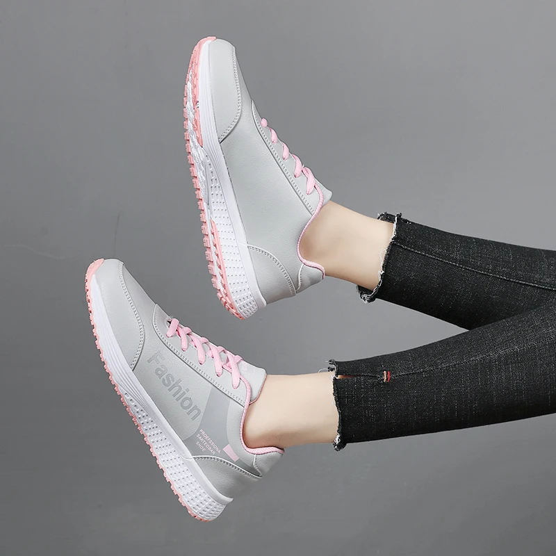 Зима Брендовые теннисные кеды Tenis Feminino Женская кожаная спортивная обувь для