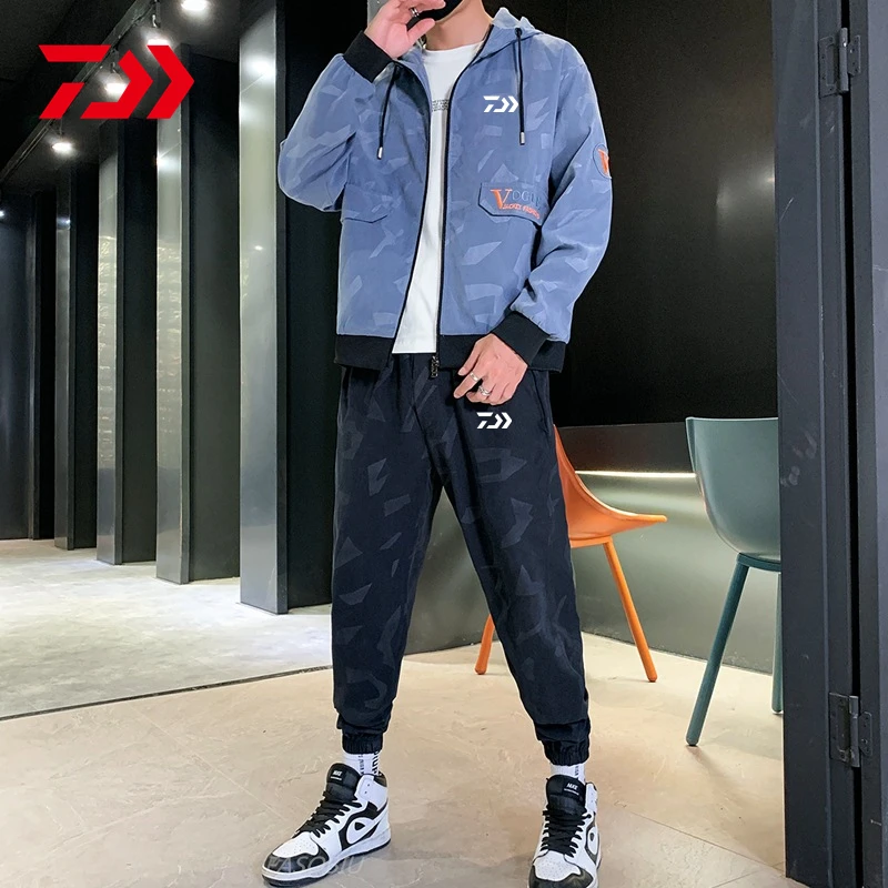 

Daiwa Autumn Winter Trend Fishing Clothes High Quality Mountaineering Outdoor Sport Fishing Jackets Men's Fishing Set New