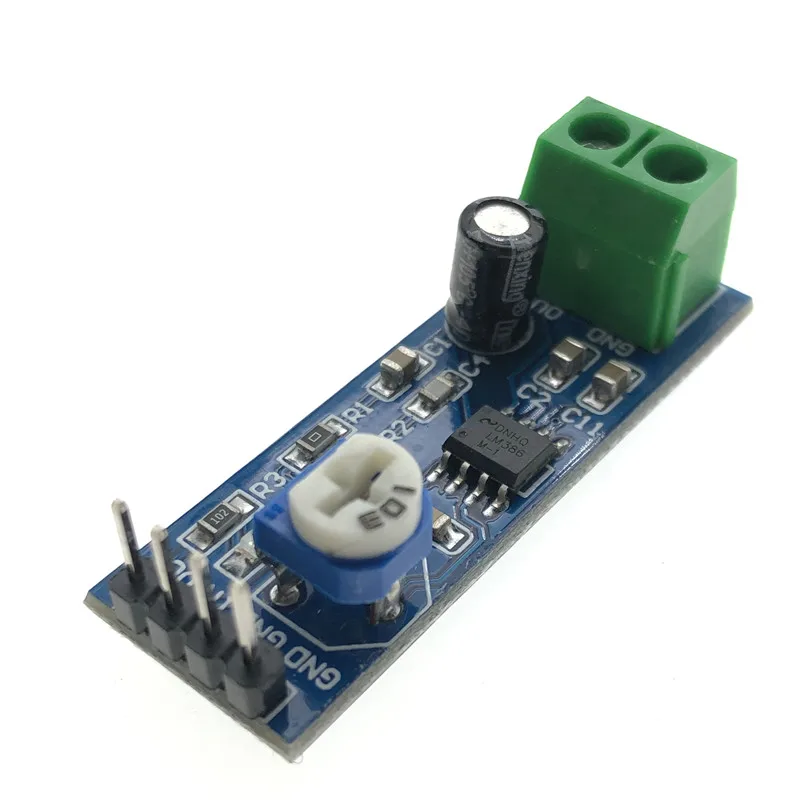 Модуль усилителя мощности аудио LM386 Плата усиления 200 раз моно усилитель вход 5 12