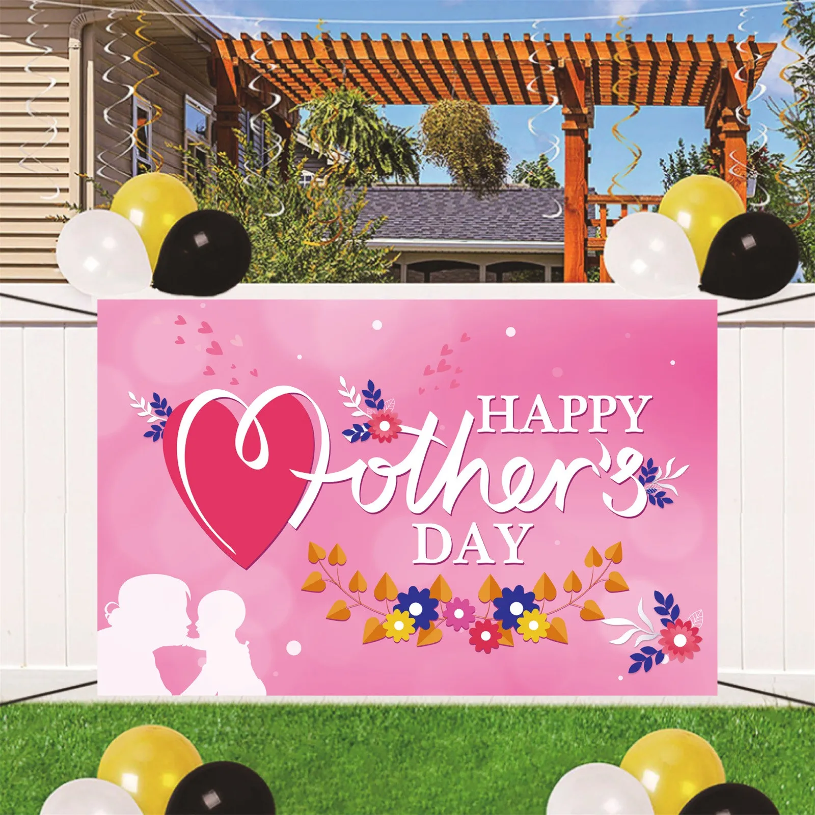 

Hanging Decorations Mother's Day Hanging Background Cloth Bedroom Living Room Hanging Cloth Home Decor