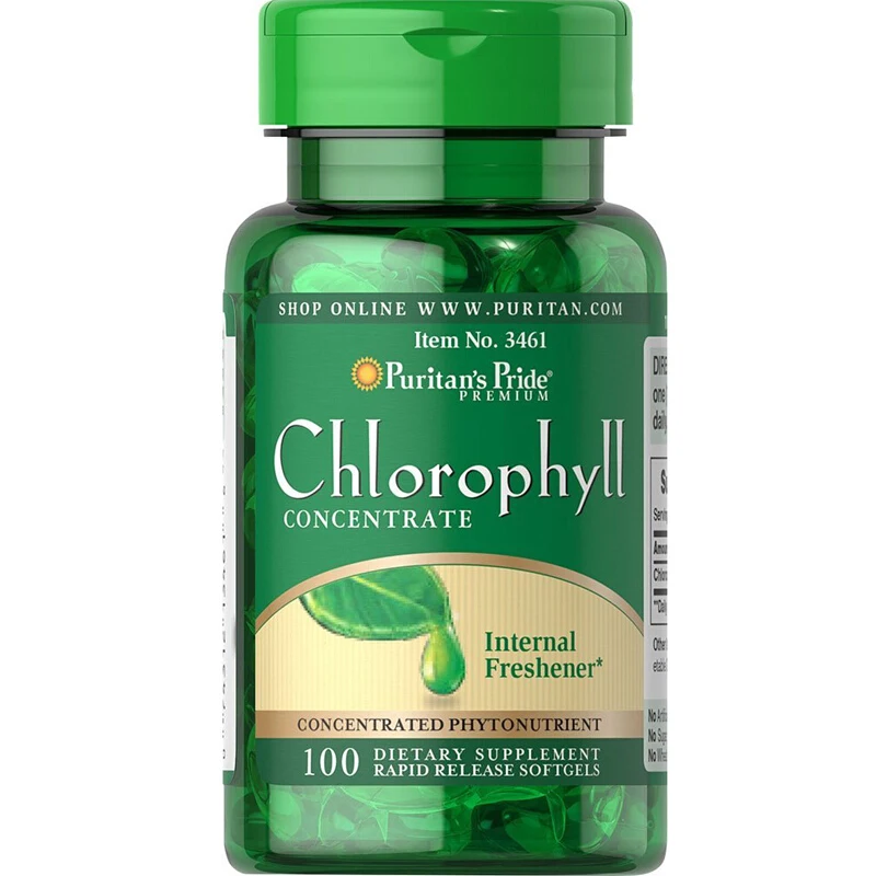 

Free Shipping Chlorophyll 100 Pcs
