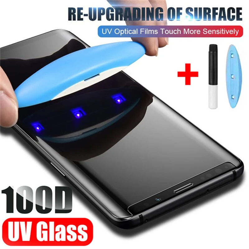 

High Definition Tempered Glass Liquid Mobile Phone Screen Protector Installation kit For Samsung Galaxy S10 S20 Plus Note 10