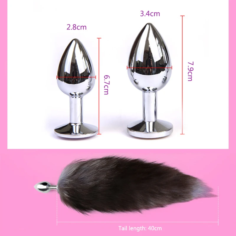 Cosplay лисий хвост Анальная пробка для женщин и мужчин маленькие симпатичные