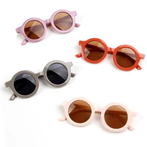 Lioraitiin 8 Colors Lovely Kids Girls Boys Sunglasses Fashion Retro Leisure Outdoor Sunglasses For 2
