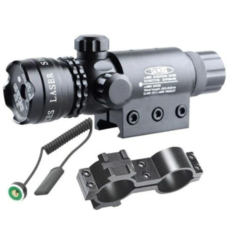 

Тактический красный лазерный прицел 5 мВт, прицел, винтовочный оптический прицел 20 мм, крепежный хвостовой переключатель для охоты