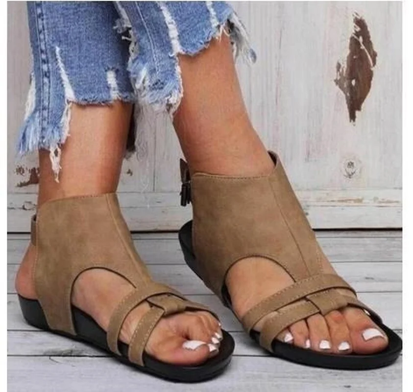 Купи Women New Sandals Platform Increase Ankle Buckle Sandals Female Mixed Color Casual Outdoor Beach Sandals Summer Flat Sandals за 431 рублей в магазине AliExpress