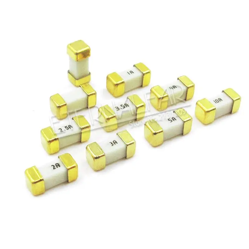 Hzy Золотой стопы 1808 125 V 0451 SMD БЫСТРЫЙ плавкий предохранитель 0.5A 0.75A 1A 2A 3A 4A 5A 6.3A 8A 10A 12A 15A 500MA 750MA 0451 ультра-быстрое предохранители