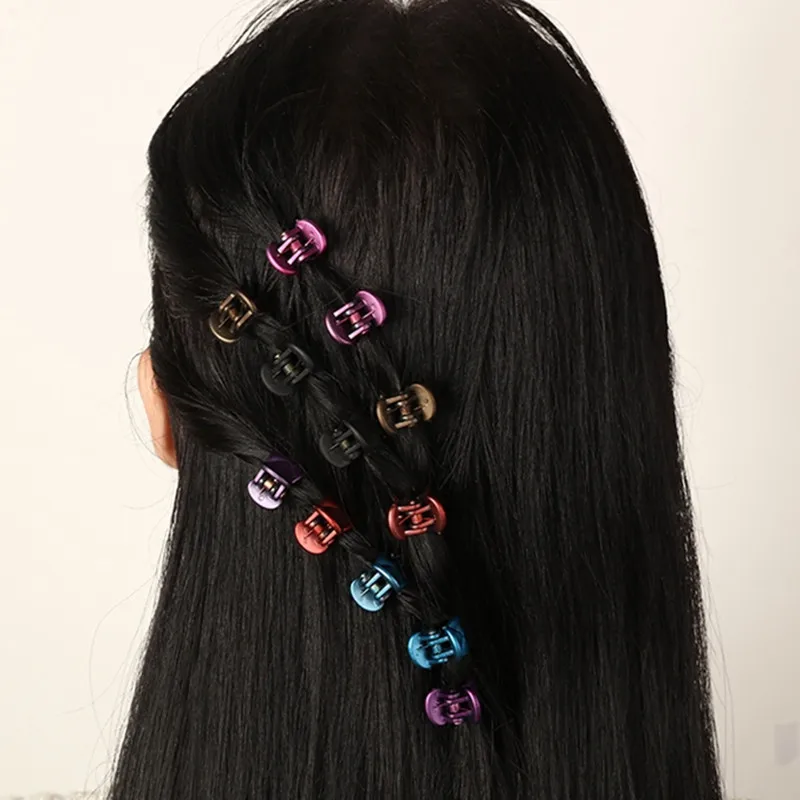 

10pcs Candy color mini hairpin For Woman girl Hair crab claw clip grip bangs hair grab Fashion hair clips headdress accessories