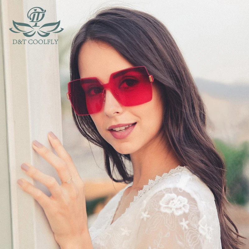 D & T 2020 новые брендовые Солнцезащитные очки Квадратные персонализированные