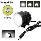 Фара велосипедная светодиодсветодиодный WasaFire XHP70, 3500 лм, 3 режима, батарейный отсек 18650 + зарядное устройство