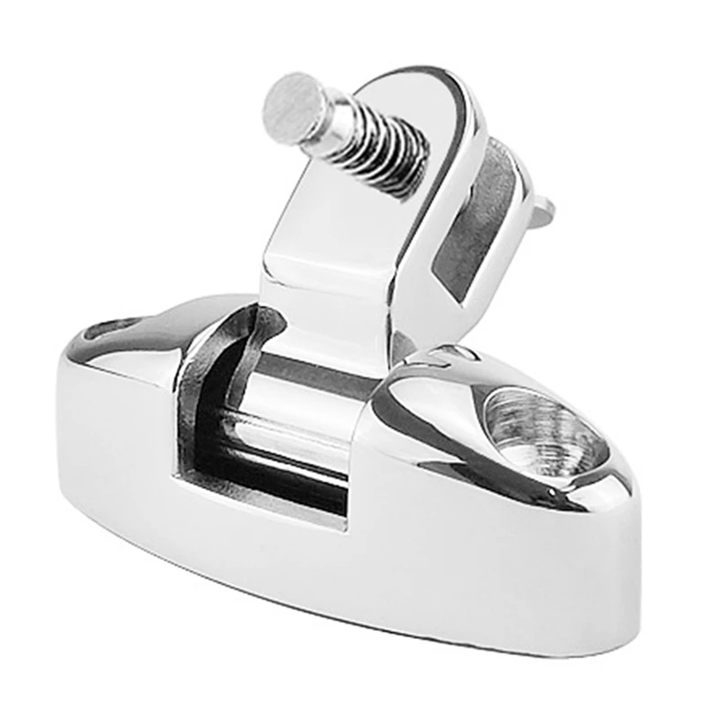 

Boat Bimini Top Mount Swivel Stainless Steel 316 Deck Hinge with Rubber Pad Quick Release Pin Marine Accessories