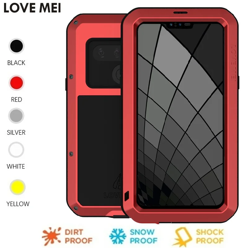 Мощный чехол Love Mei для Lg G8s Thinq 3 задняя камера противоударный