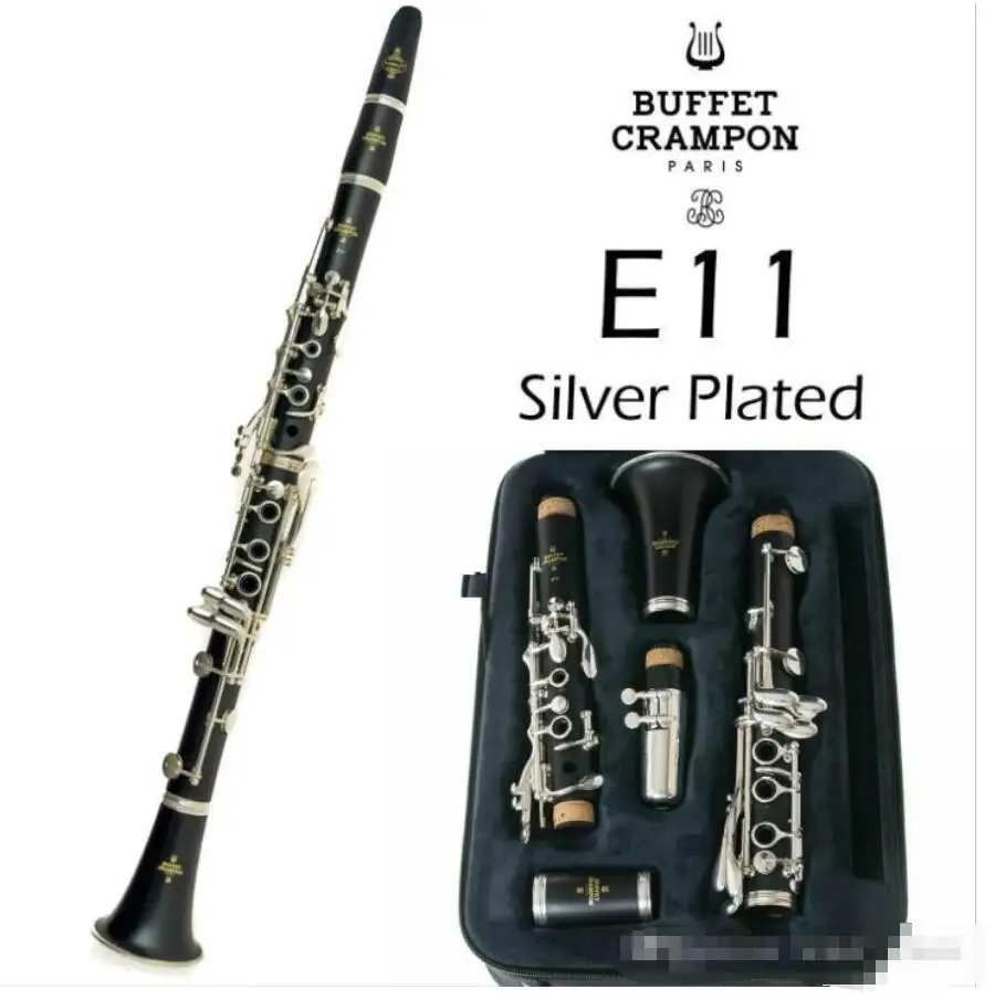 Новый Профессиональный кларнет буфет кошки E11 модель Bb | Посеребренный 17 клавиш в