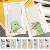 cute milk biscuits dinosaur bff phone case for iphone 13 11 12 pro xs max 8 7 6 6s plus x 5s se 2020 xr case