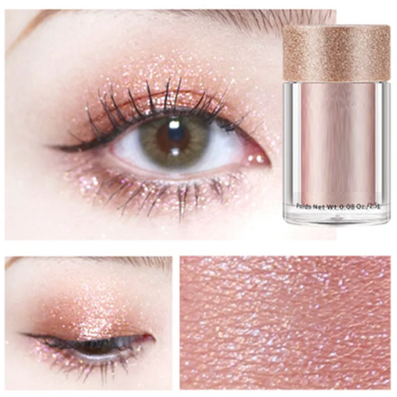 Блестящие перламутровые тени для век монохромные Пудра портативная не Цветущая