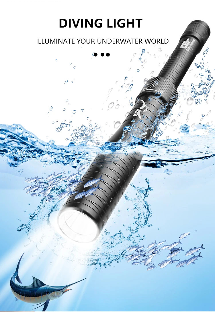 저렴한 60000LM 강력한 손전등 Led 토치 18650 배터리 핸드 헬드 라이트, 최고의 캠핑, 야외 사냥