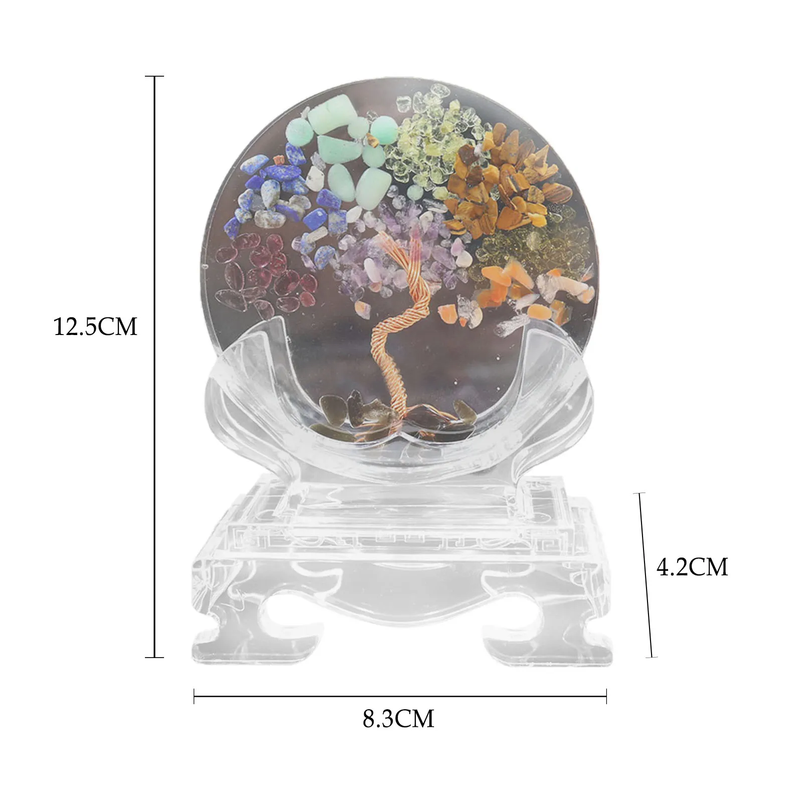 

2021 Affortable Luxury Tree Life With Crystal Crushed Stone Decor Fortune Tree Suitable For Home Desktop Decoration
