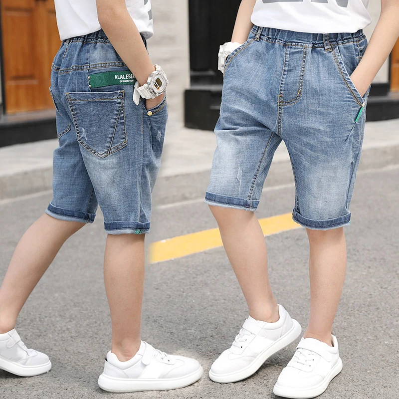 

IENENS Kids Boys Jeans Shorts Summer Children Denim Clothing Short Pants Baby Boy Casual Cowboy Trousers 4 5 6 7 8 9 10 11 Years
