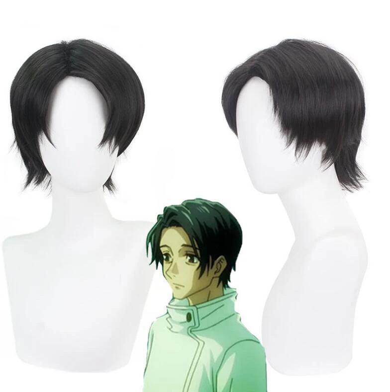 

30cm Anime Otsukotsu Yuta Wigs Black Jujutsu Kaisen Short Heat Resistant Hair Anime Cosplay Wig