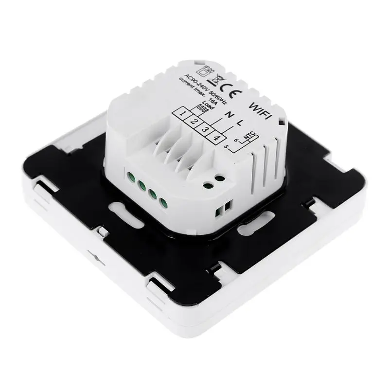 

WiFi Smart Electric Heating Thermostat Room Temperature Controller 16A 90-240VAC for Alexa Echo Google Home IFTTT