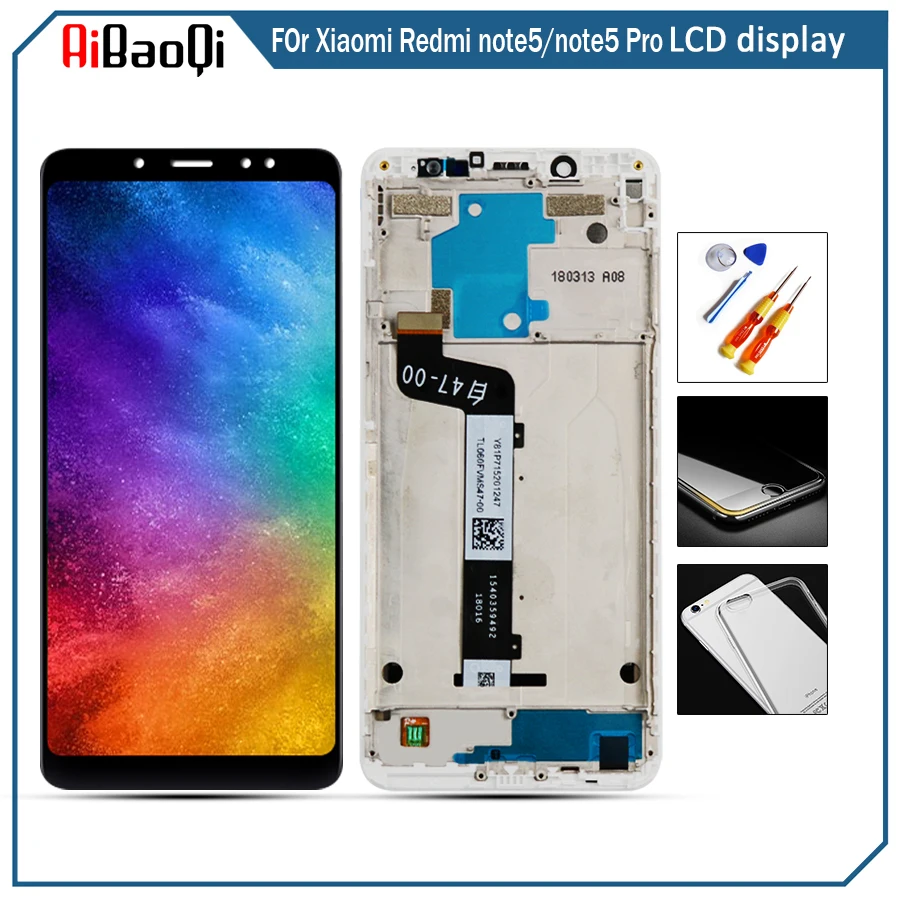 Xiaomi Redmi Note 5 Pro ЖК-дисплей сенсорный экран тест хороший дигитайзер сборка Замена для Xiaomi Redmi Note5 5,99 дюймов