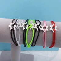 new classic fashion braided rope bracelet high quality stainless steel star bracelets for men and women jewelry birthday gifts