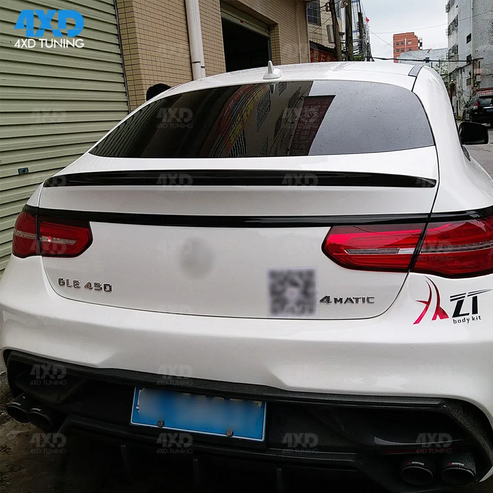 GLE купе спойлер из углеродного волокна для Mercedes W166 AMG заднего багажника крыла GLE400