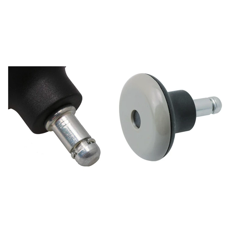 

10Pcs Bell Glides Replacement Office Chair or Stool Swivel Caster Wheels to Fixed Stationary Castors with Soft Rubber Bottom Ins