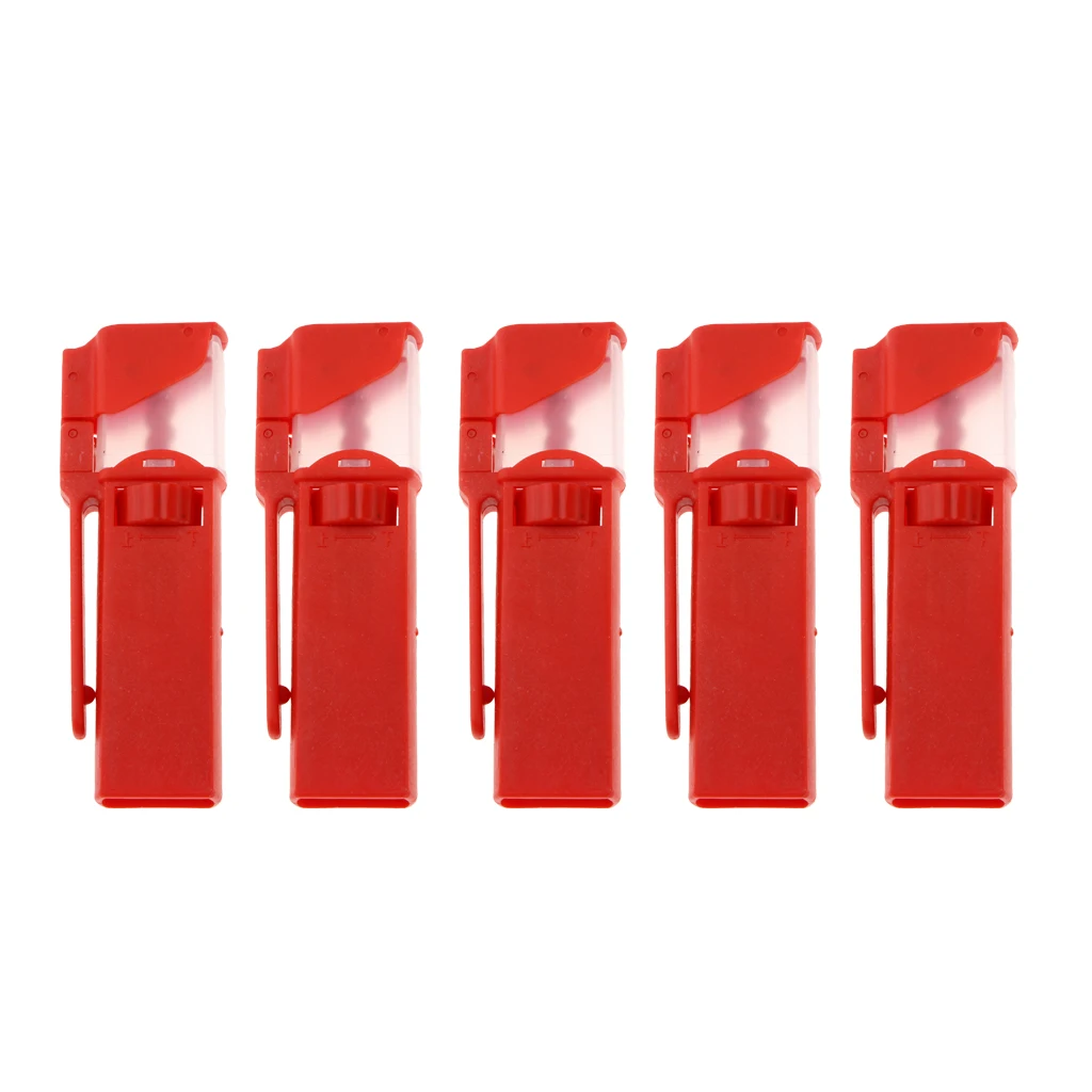 5 шт. зажимы для приманки кровяного червя инструмент наживки с прозрачной