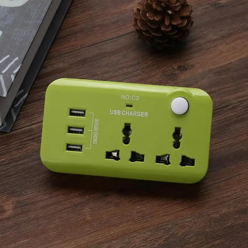 5 В 10 А штепсельная вилка стандарта Великобритании 3 USB порта зарядное устройство