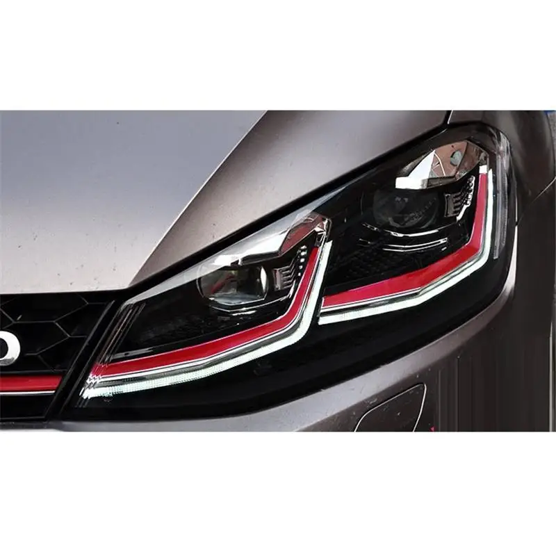 Drl Automovil Запчасти для укладки Neblineros Led Para Автомобильные фары Задние Автомобильные фары в сборе 14 15 16 17 для Volkswagen Golf 7