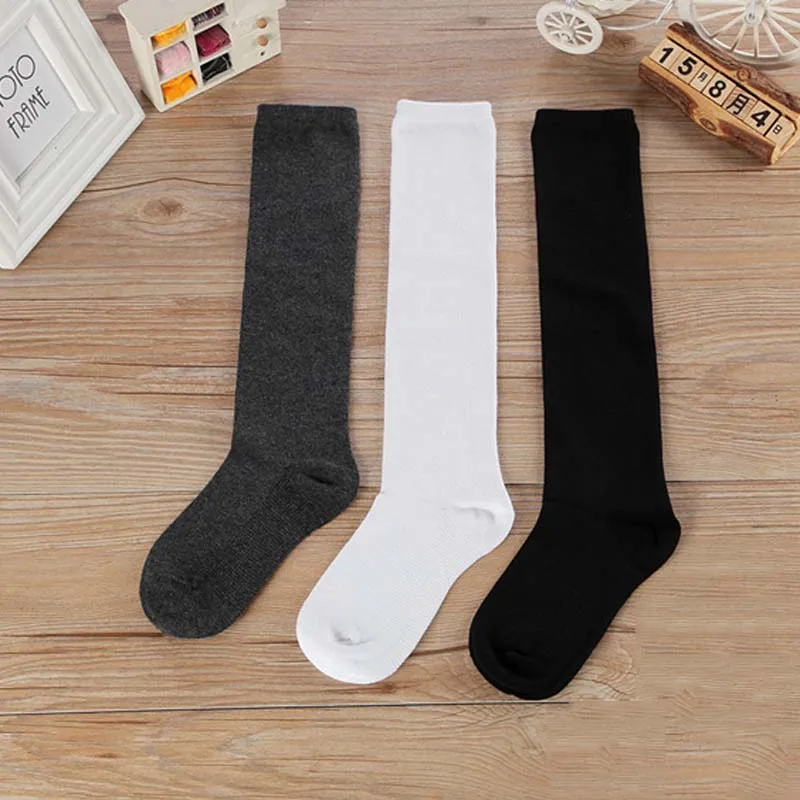 Гольфы до колена для мальчиков и девочек длинные гольфы школьной формы детские