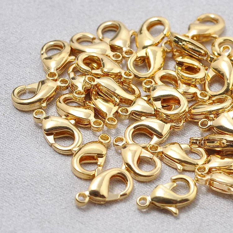

901 902 903 Lobster clasp 10mm12mm15mm electroplating real gold necklace clasp Lobster clasp spot