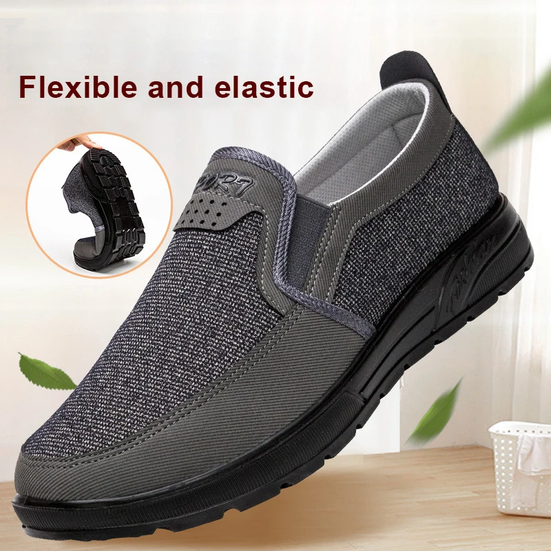 

New Men Casual Shoes Spring Autumn Canvas Shoes Male Sneakers Comfortable Slip On Loafers Men Shoes Classic Breathable Footwear