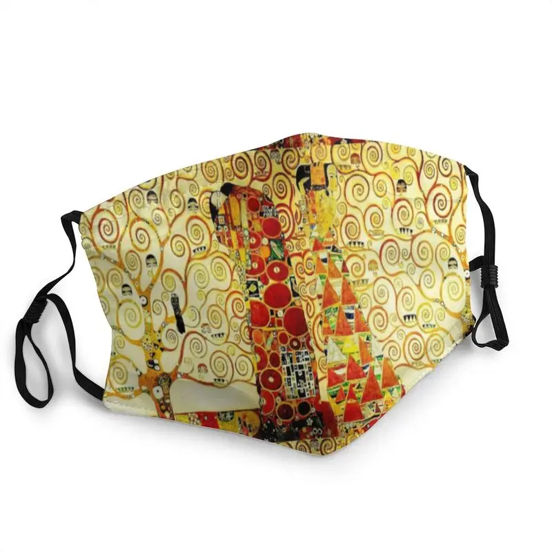 

The Tree Of Life By Gustav Klimt Mouth Face Mask Unisex Breathable Painting Art Mask Men Anti Haze Protection Respirator Muffle