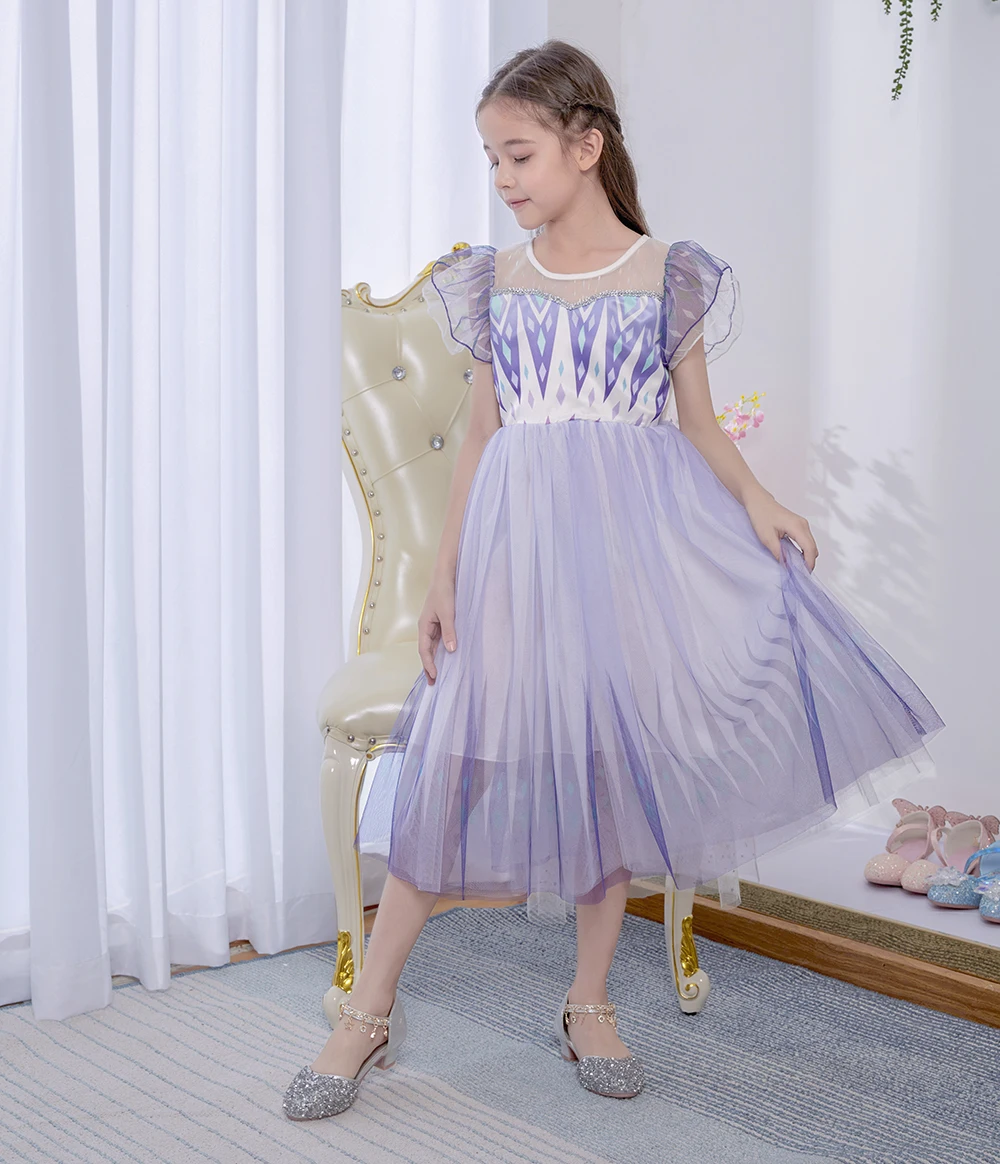 Princess Costume for Girls Cosplay Dress Children Girl Halloween And Christmas Party Dresses 3-10 Years | Детская одежда и обувь