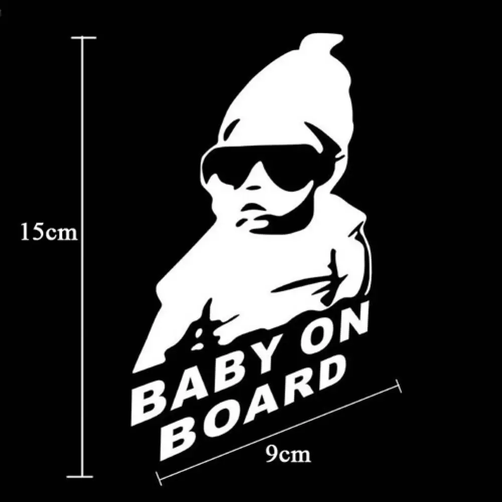 

Baby on Board Car Safty Sticker Decal Waterproof Night Reflective Wall Stickers