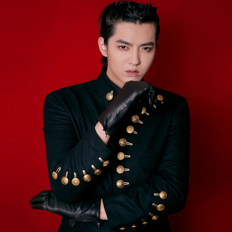 2021 New Men clothing fashion GD Many buttons military uniforms suit jacket hairstylist plus size stage costumes S-4XL | Мужская одежда