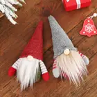 Безликий гномик, подвеска, рождественская елка, праздничное украшение, подвесная кукла с орнаментом
