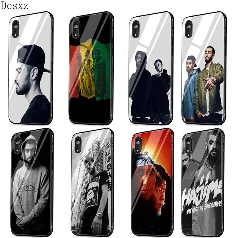 Стеклянный чехол для телефона TPU стекло iPhone 5 5s SE 6 6S 7 8 Plus 11 Pro XR X XS Max Miyagi &